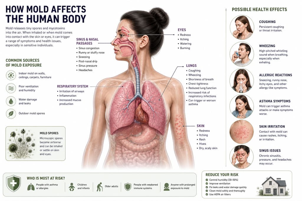 Indoor air quality concerns from mold growth in Singapore home — health effects of mold