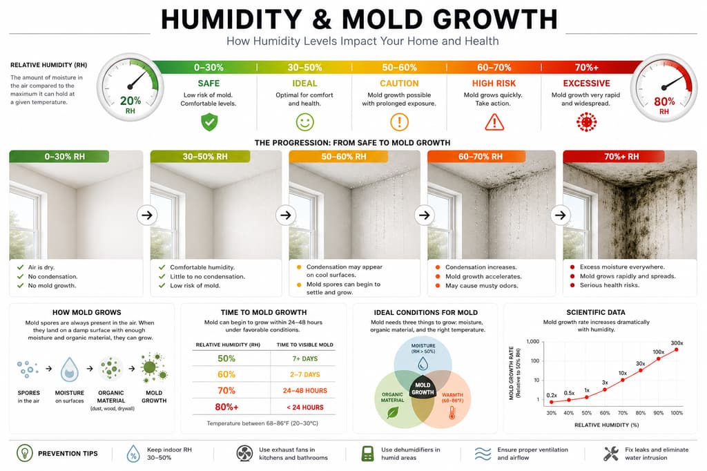 Mold growth conditions in Singapore — high humidity, condensation and limited airflow