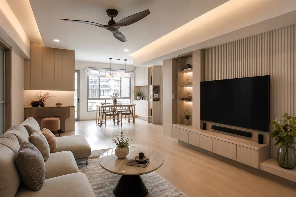 5-room HDB full renovation in Serangoon Gardens, 2024
