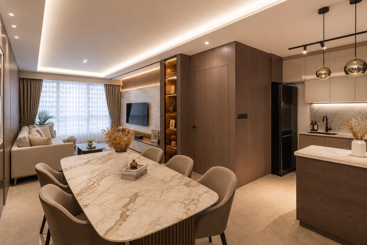4-room HDB full renovation in Punggol, 2023